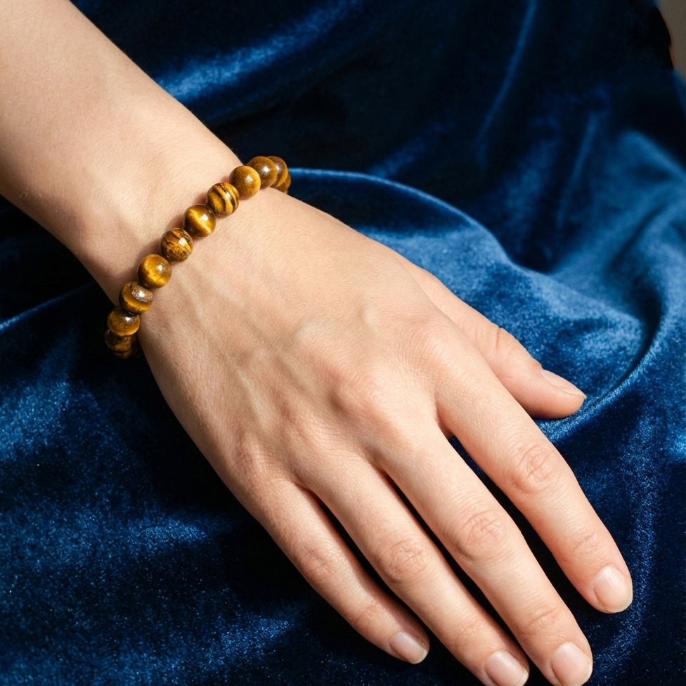 Tiger Eye Spiritual Bracelet for Strength, Focus & Good Luck