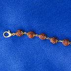 Gold Plated Rudraksha Bracelet for Men & Women