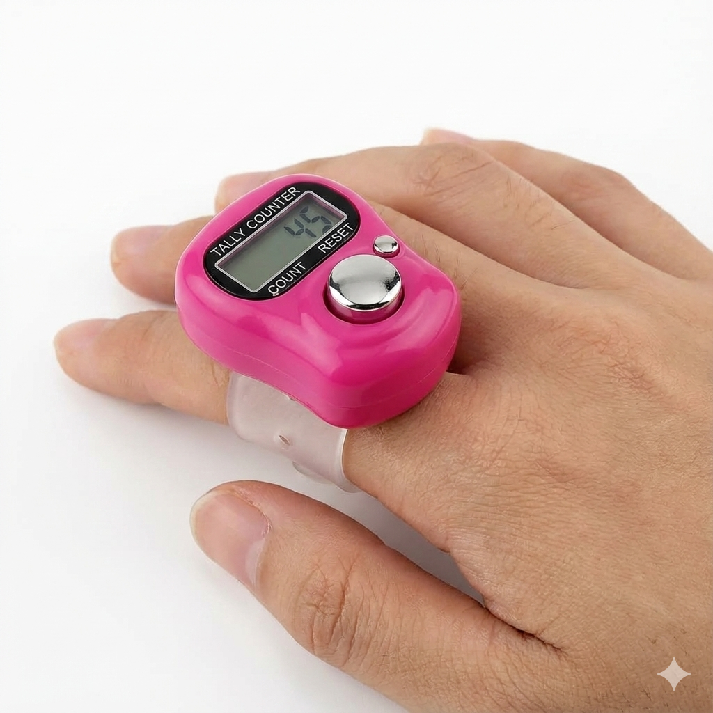 Digital Finger Tally Counter with Adjustable Ring