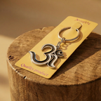 OM Symbol Metal Keychain