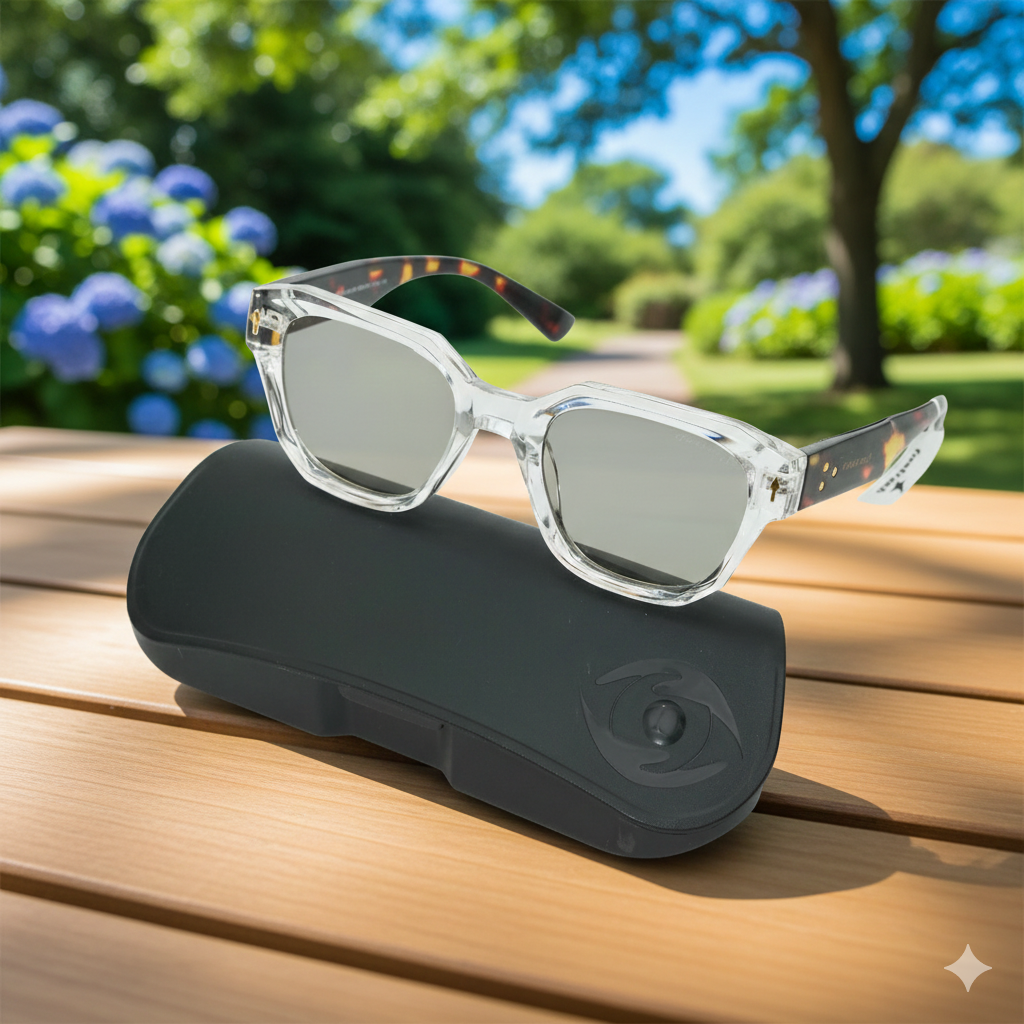 Clear White Stylish Sunglasses for Men & Women