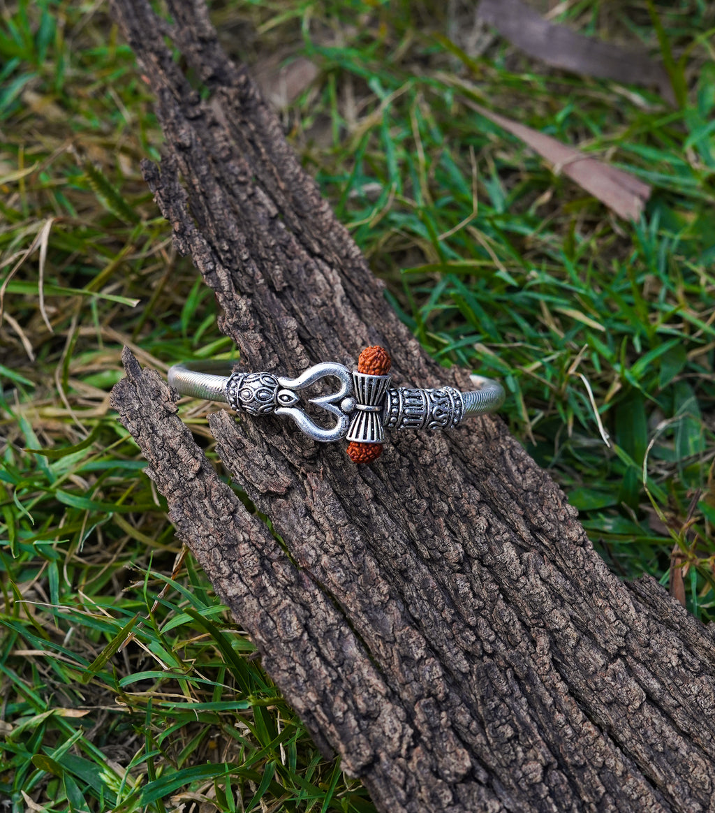 Rudraksha Shiv Om Trishul Damroo Kada