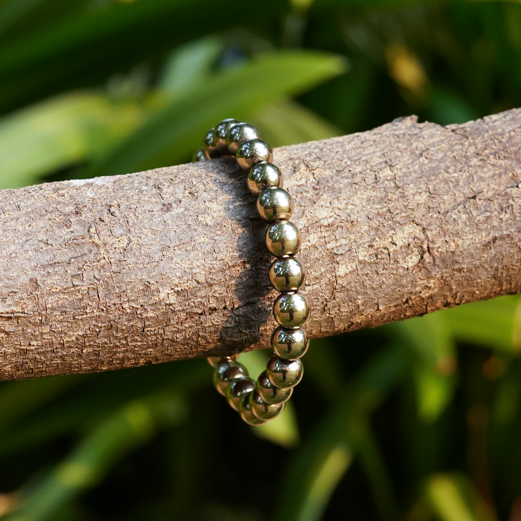 Natural Pyrite Wealth & Protection Bracelet