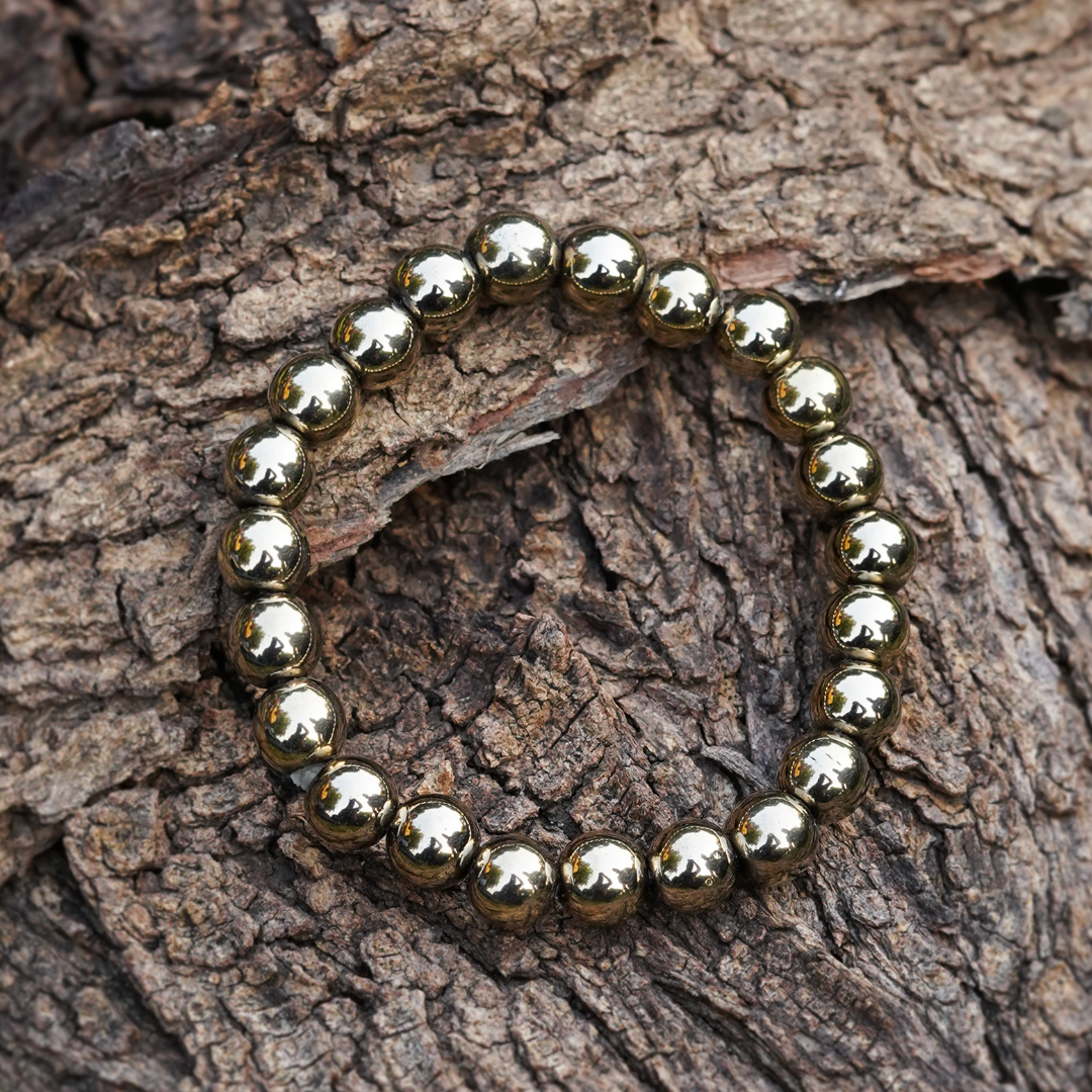 Natural Pyrite Wealth & Protection Bracelet