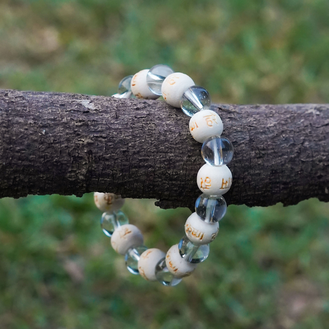 Crystal with Tulsi Bracelet