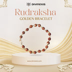 Gold Plated Rudraksha Bracelet for Men & Women