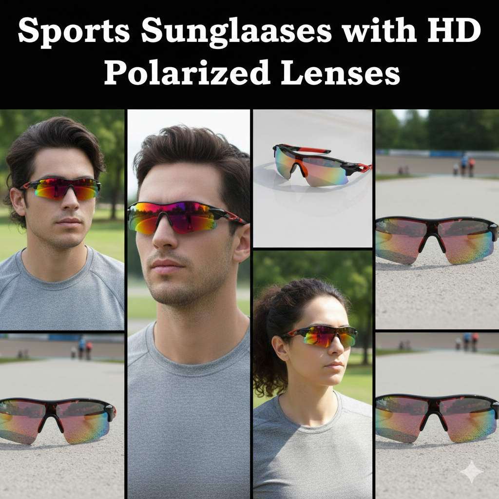 Sports Sunglasses with HD Polarized Lenses