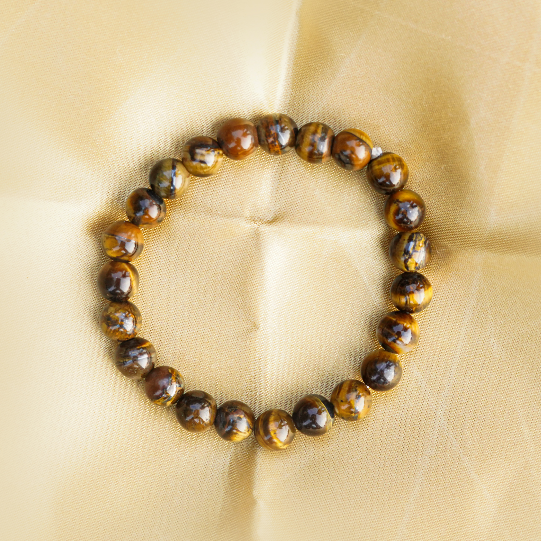 Tiger Eye Spiritual Bracelet for Strength, Focus & Good Luck