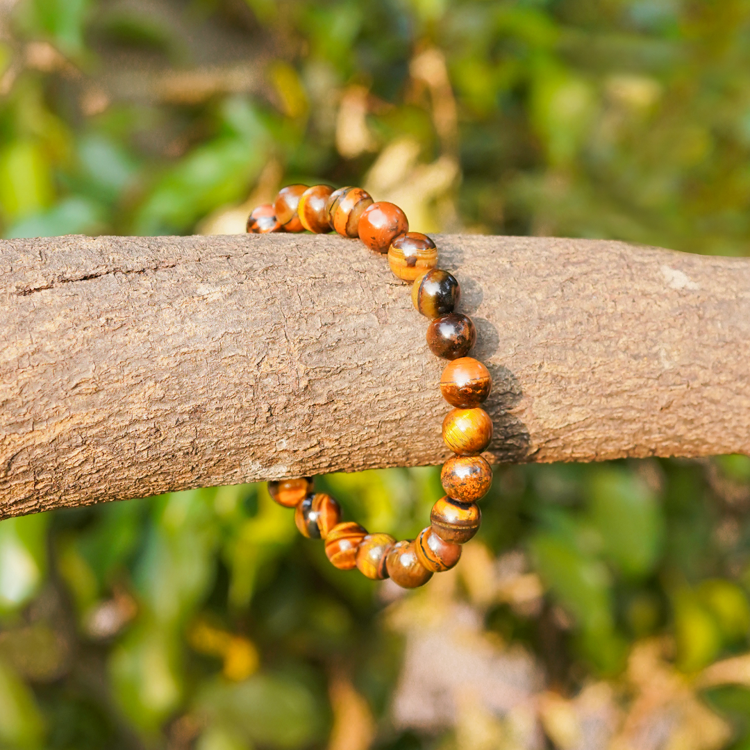 Tiger Eye Spiritual Bracelet for Strength, Focus & Good Luck