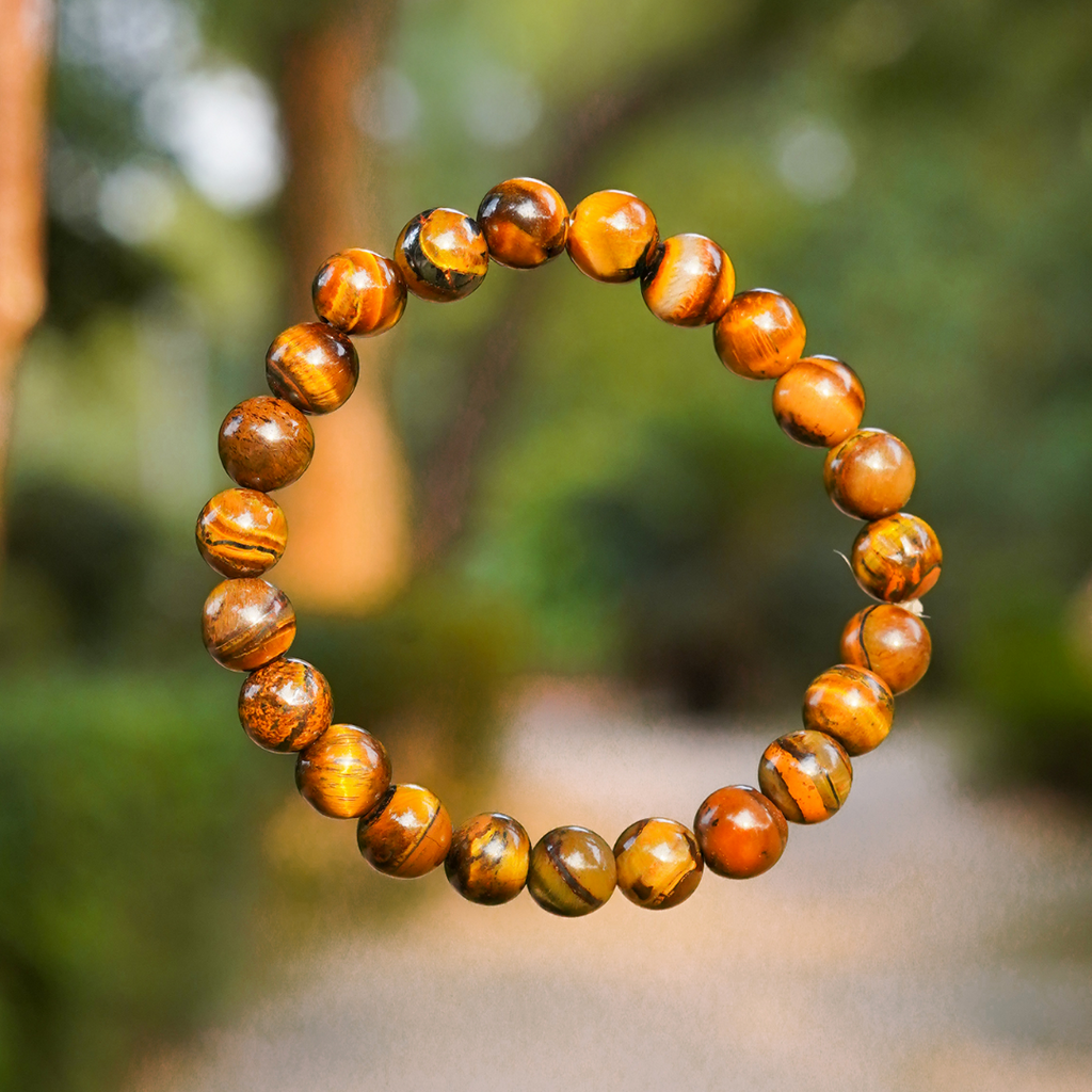 Tiger Eye Spiritual Bracelet for Strength, Focus & Good Luck
